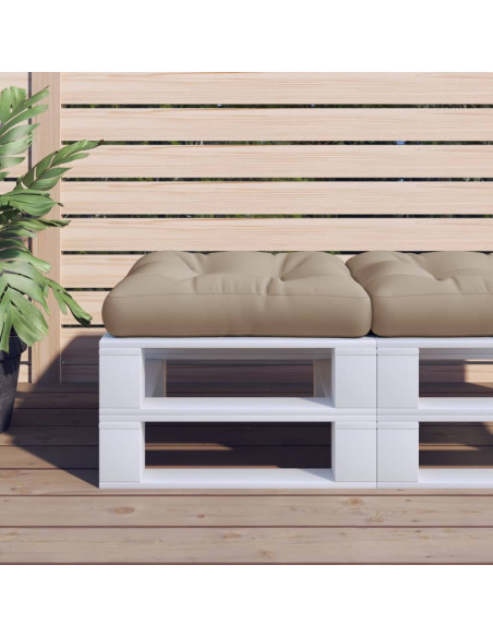 Cuscino per Pallet Tortora 50x50x12 cm in Tessuto