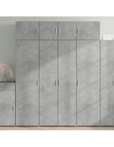 Armadietto Grigio Cemento 80x42,5x225 cm in Truciolato