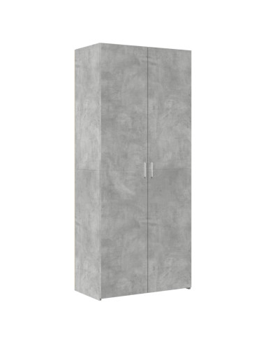 Armadietto Grigio Cemento 80x42,5x225 cm in Truciolato