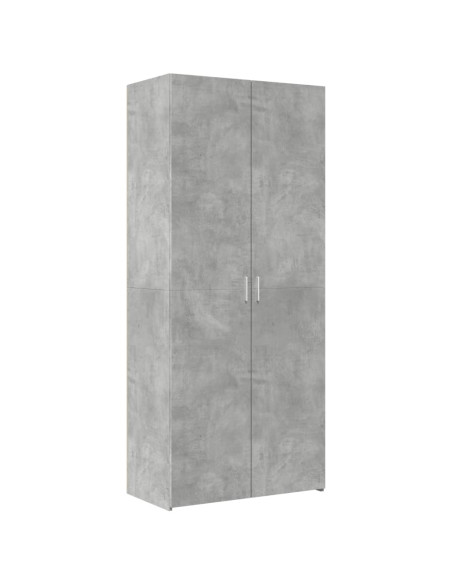 Armadietto Grigio Cemento 80x42,5x225 cm in Truciolato