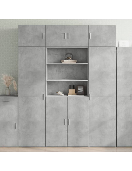 Armadietto Grigio Cemento 80x42,5x225 cm in Truciolato