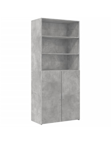 Armadietto Grigio Cemento 80x42,5x225 cm in Truciolato