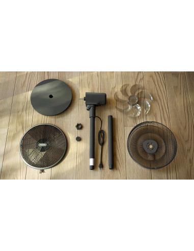 Philips Serie 3000 Ventilatore a piedistallo CX3550/01, Flusso d'aria 2562 m³/h, Ultra silenzioso 19db