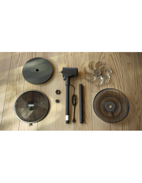 Philips Serie 3000 Ventilatore a piedistallo CX3550/01, Flusso d'aria 2562 m³/h, Ultra silenzioso 19db