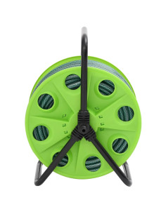 Avvolgitubo Autonomo Verde con Set Raccordi Tubo 0,5" 30 m PVC 2