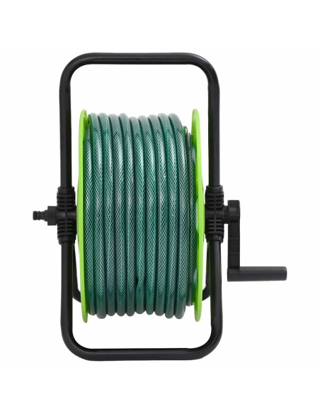 Avvolgitubo Autonomo Verde con Set Raccordi Tubo 0,75" 20 m PVC