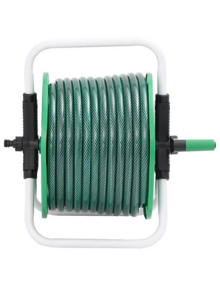 Avvolgitubo Autonomo Verde con Set Raccordi Tubo 0,75" 20 m PVC
