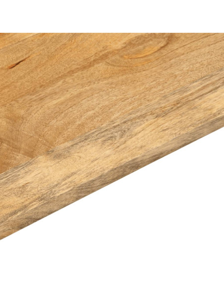 Piano per Tavolo 120x20x3,8cm Rettangolare Legno Massello Mango