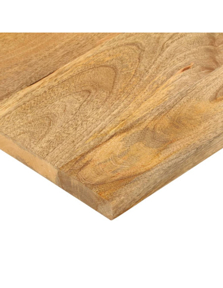Piano per Tavolo 120x40x2,5cm Rettangolare Legno Massello Mango