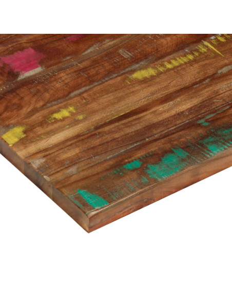 Piano Tavolo 120x60x1,5 cm Rettangolare in Massello di Recupero