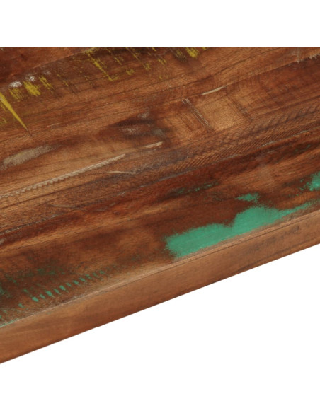 Piano Tavolo 80x70x2,5 cm Rettangolare in Massello di Recupero