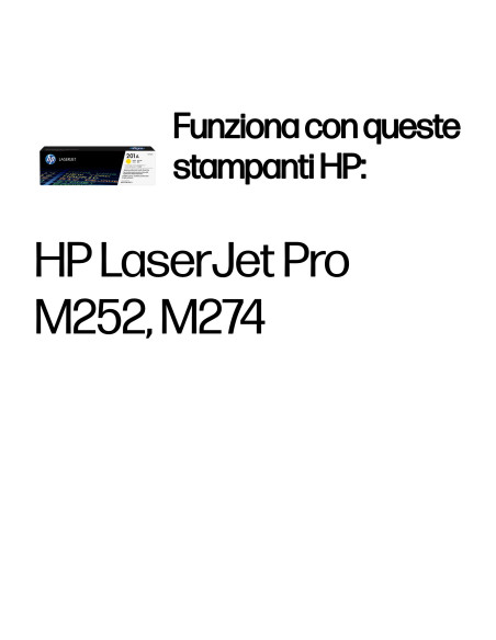 HP Cartuccia Toner giallo originale LaserJet 201A
