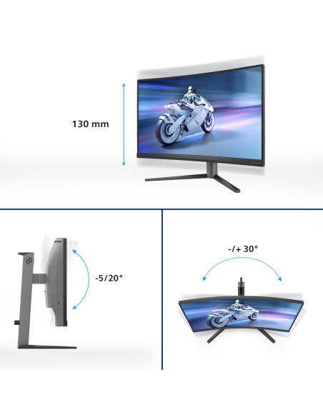 Philips Evnia 5000 27M2C5200W/00 Monitor PC 68,6 cm (27") 1920 x 1080 Pixel Full HD LCD Nero