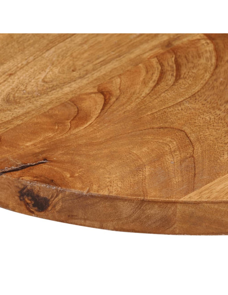 Piano per Tavolo Ø 60x2,5cm Rotondo in Legno Massello di Mango
