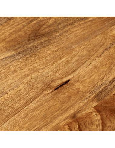 Piano per Tavolo Ø 60x2,5cm Rotondo in Legno Massello di Mango