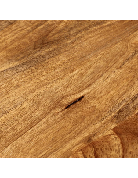 Piano per Tavolo Ø 60x2,5cm Rotondo in Legno Massello di Mango