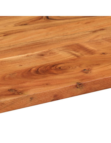 Piano Tavolo 140x60x2,5 cm Ovale in Legno Massello di Acacia