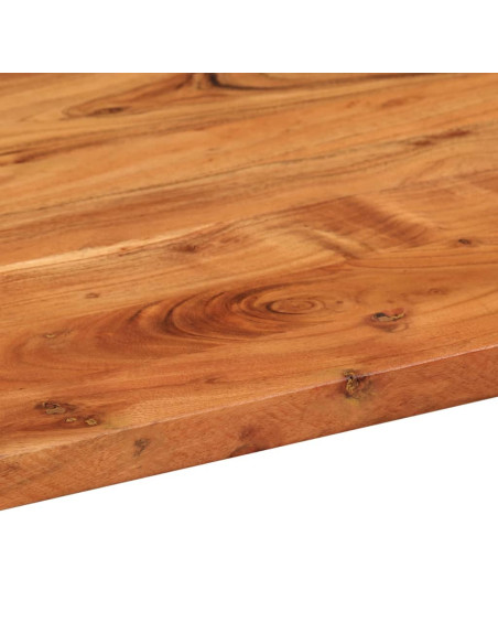 Piano Tavolo 140x60x2,5 cm Ovale in Legno Massello di Acacia