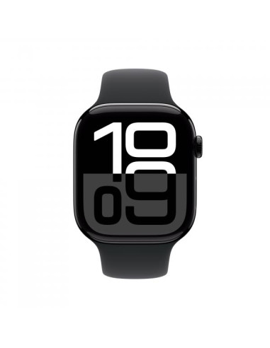 Apple Watch Series 10 Serie 10 GPS 46mm Cassa in Alluminio color Jet Black con Nero Sport Band - M/L