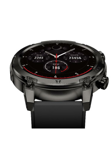 Nilox NXSWTRAILROUND smartwatch e orologio sportivo 3,53 cm (1.39") Digitale 360 x 360 Pixel Touch screen Nero