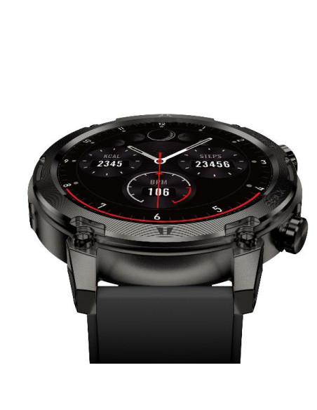 Nilox NXSWTRAILROUND smartwatch e orologio sportivo 3,53 cm (1.39") Digitale 360 x 360 Pixel Touch screen Nero