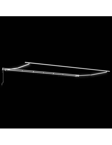 Tenda Retrattile Automatica LED Antracite e Bianco 600x300 cm