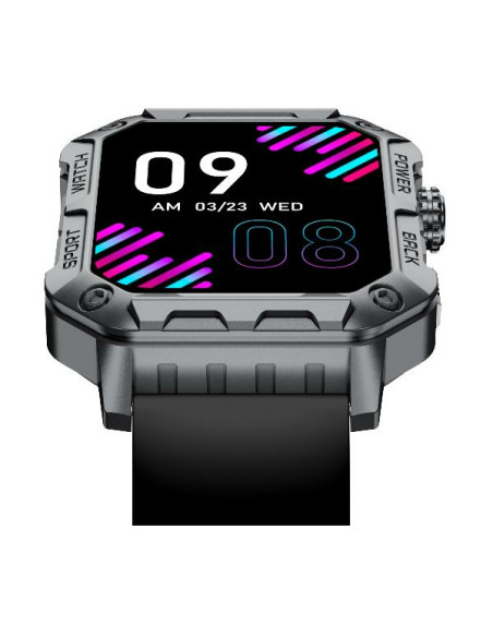 Nilox NXSWTRAILWATCH smartwatch e orologio sportivo 4,85 cm (1.91") Digitale 320 x 385 Pixel Touch screen Acciaio inox