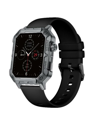 Nilox NXSWTRAILWATCH smartwatch e orologio sportivo 4,85 cm (1.91") Digitale 320 x 385 Pixel Touch screen Acciaio inox