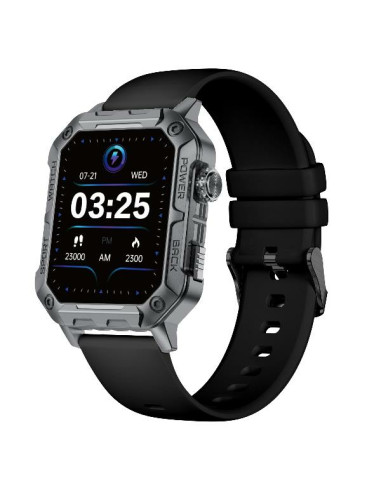 Nilox NXSWTRAILWATCH smartwatch e orologio sportivo 4,85 cm (1.91") Digitale 320 x 385 Pixel Touch screen Acciaio inox
