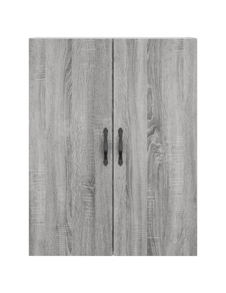 Credenza Grigio Sonoma 69,5x34x180 cm in Legno Multistrato