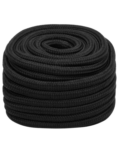Corda per barca Completamente Nera 20 mm 25 m in Polipropilene