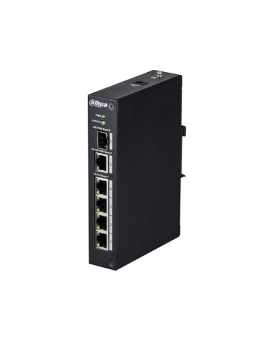 Dahua Technology Access DH-PFS3106-4T switch di rete Non gestito L2 Fast Ethernet (10/100) Nero