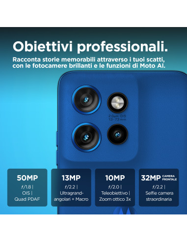 Motorola edge 50 Neo 16,1 cm (6.36") Doppia SIM Android 14 5G USB tipo-C 8 GB 256 GB 4310 mAh Blu