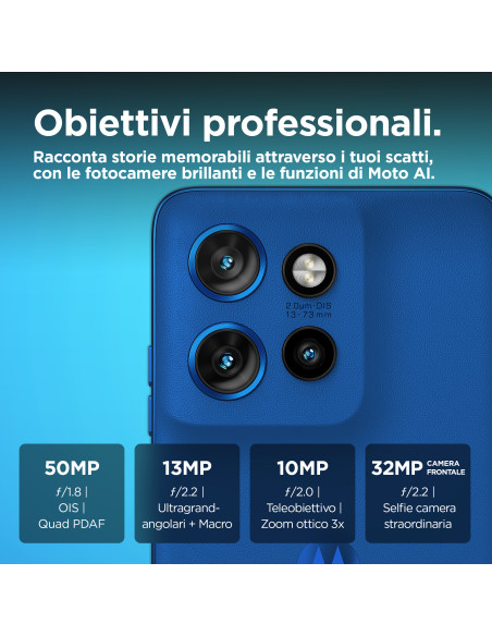 Motorola edge 50 Neo 16,1 cm (6.36") Doppia SIM Android 14 5G USB tipo-C 8 GB 256 GB 4310 mAh Blu