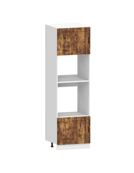 Set Mobili da Cucina 7 pz Kalmar Rovere Fumo Legno Multistrato