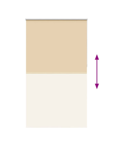 Tenda a Rullo Oscurante 125x230 cm Larghezza Tessuto 121,6 cm