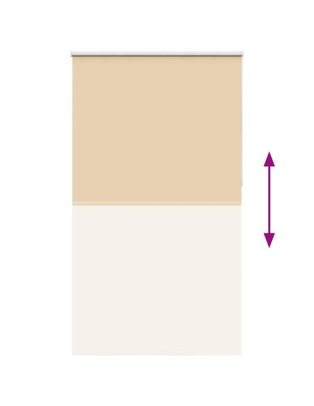 Tenda a Rullo Oscurante 125x230 cm Larghezza Tessuto 121,6 cm