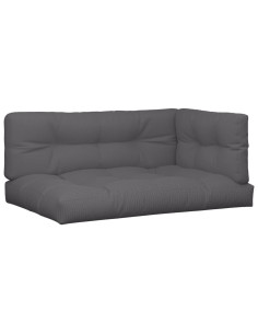 Cuscini per Pallet 7 pz Antracite in Tessuto 2