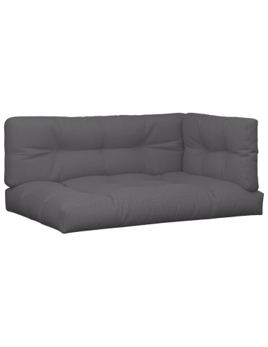 Cuscini per Pallet 7 pz Antracite in Tessuto