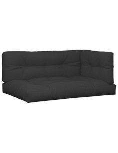 Cuscini per Pallet 7 pz Neri in Tessuto Oxford 2