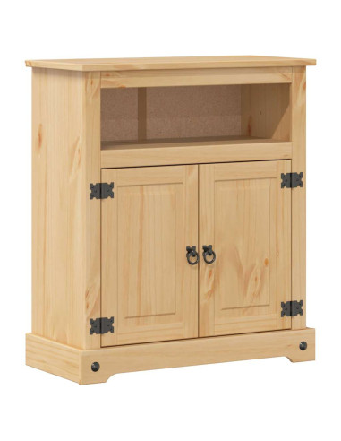 Set Mobili da Bagno 3 pz Corona in Legno Massello di Pino