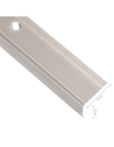 Profili a L per Gradini 5 pz in Alluminio 90 cm Champagne