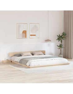 Struttura del letto Marrone 200 x 200 cm legno