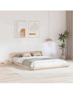 Struttura del letto Marrone 150 x 200 cm legno