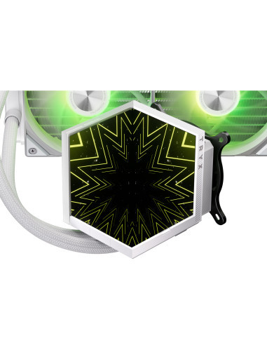 TRYX RAFF LIQUIDO STAGE ARGB 360 WHITE IPS DISPLAY