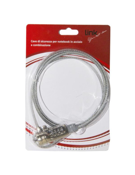 CAVO SICUREZZA A COMBINAZIONE 1.5MT