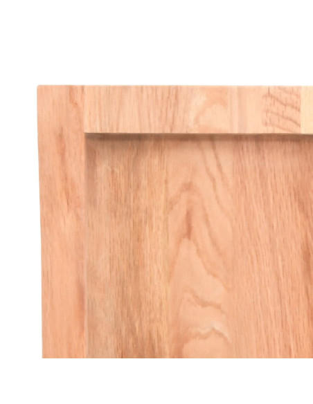 Piano Tavolo Marrone Chiaro 200x40x(2-4) cm Rovere Non Trattato