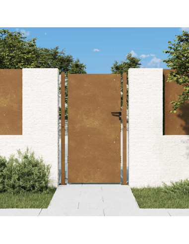 Cancello da giardino 100x175 cm in acciaio Corten