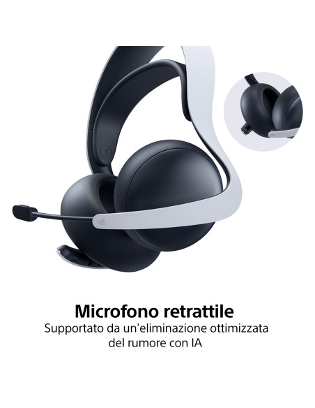 Sony Pulse Elite Auricolare Wireless A Padiglione Gaming Bluetooth Nero