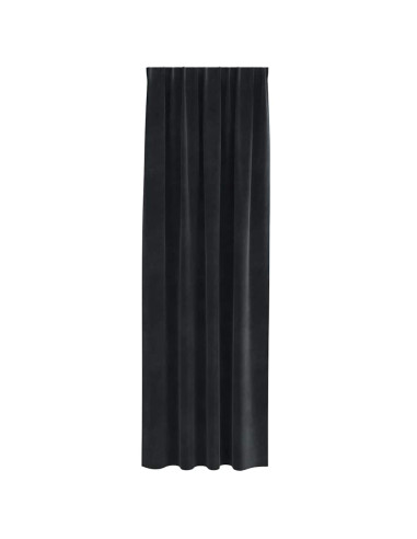 Tende oscuranti 2 pcs Nero 140 x 260 cm Velluto